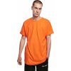 Pánské Tričko Urban Classics Prodloužené bavlněné triko s ohrnutými rukávy mandarin