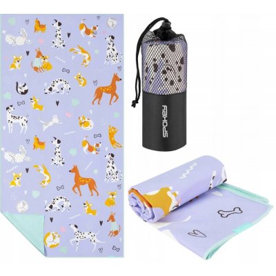 Spokey KIDDY Rychleschnoucí sportovní ručník 80 x 160 cm Pejsci – Sleviste.cz