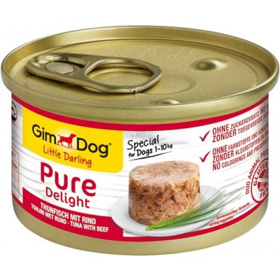 Gimdog Pure delight Tuňák s hovězím 85 g 85g