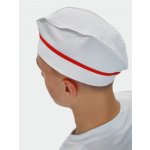 Artep Kuchařská čepice lodička s červeným lemem 54-56 – Zboží Dáma
