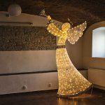 DecoLED DecoLED Světelný anděl 122cm teple bílá – Zboží Dáma