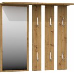 TP Living Předsíňová věšáková stěna Hanger hnědá – Zboží Dáma