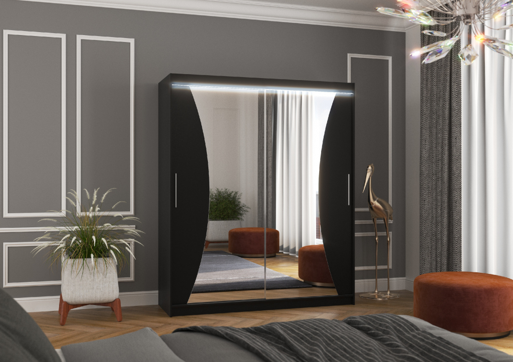 ADRK Furniture Charlotte 180 Černá