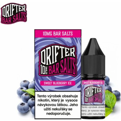 Drifter Bar Salts Sweet Blueberry Ice 10 ml 10 mg – Hledejceny.cz