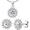 Swarovski Crystal stříbrná souprava šperků se Swarovski Zirconia JJJS2488