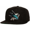 Kšíltovka Mitchell & Ness San Jose Sharks Sweet Suede Snapback