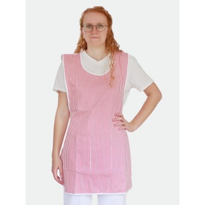Artep Vázací zástěra mušketýrka červenobílý pruh kepr – Zboží Mobilmania