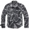 Army a lovecké tričko a košile Košile Brandit Vintage longsleeve grey camo