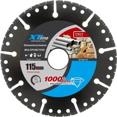 XTline Kotouč univerzální na dřevo,kámen,ocel 115mm XT162115 – Zboží Dáma