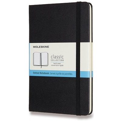 Moleskine Zápisník M tvrdé desky černý tečkovaný B6 104 listů – Zboží Živě