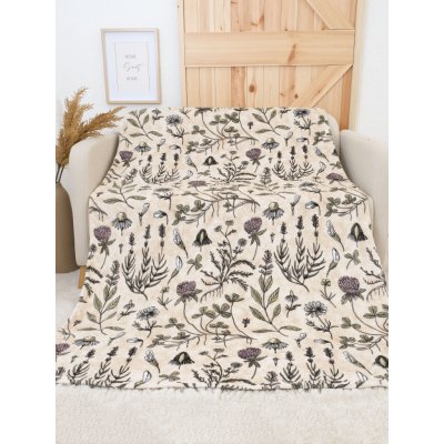 MKLuzkoviny.cz deka mikroplyš Exclusive Herbář béžové 150x200 – Zboží Dáma