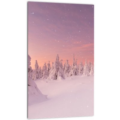 Obraz - Stromy pod sněhovou přikrývkou, jednodílný 20x30 cm – Hledejceny.cz