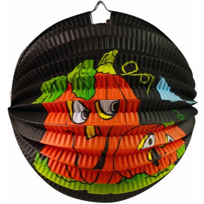 Lampion Halloween dýně 25 cm se svítící hůlkou 50 cm – Zboží Dáma