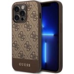 Guess PU 4G Stripe iPhone 14 Pro hnědé – Zboží Mobilmania