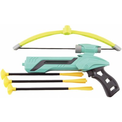 Teddies pistole kuše s lukem na přísavky plast 25cm + šípy 3ks v krabici – Hledejceny.cz