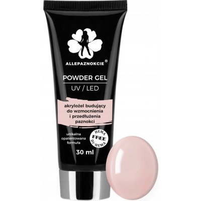 Allepaznokcie akrylożel rro modeláž nehtů Powder gel Nude 30 ml – Hledejceny.cz