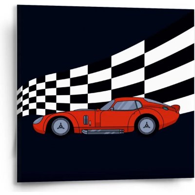 Sablio Obraz Závodní auto - 50x50 cm – Hledejceny.cz
