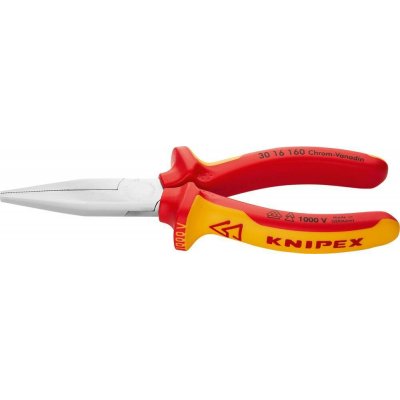 KNIPEX Klešte ploché 160mm Cr VDE Langback / 3016160 – Hledejceny.cz