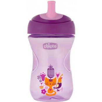 Chicco hrneček pokročilý s brčkem fialová 266 ml