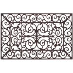 ESSCHERT DESIGN Litinová BEST FOR BOOTS obdelníková s ornamenty červeno-hnědá 72 x 46 cm – Zboží Dáma