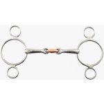 Premier Equine Nerezové udidlo Pessoa 2xlomené 3-kroužkové – Hledejceny.cz