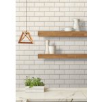 D-c-fix Stěnový obklad Ceramics bílé cihly 270-0171 šířka 67,5 cm, metráž do kuchyně, koupelny vinylová tapeta na metry bílá cihla 2700171 – Sleviste.cz