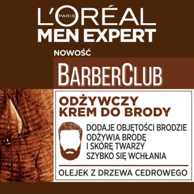 L'Oréal Barber Club Strenghtening Beard Cream 50 ml – Zboží Mobilmania