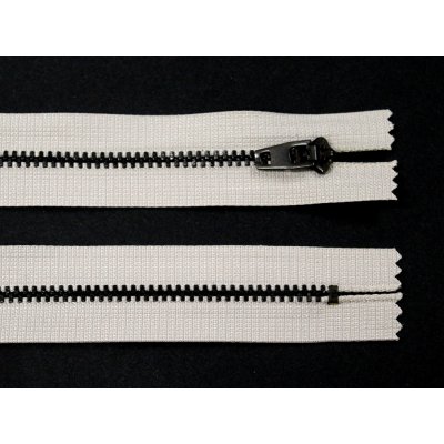 WICO Kovový zip no.3 nerozepínací 14cm béžovo-šedý (černé zoubky) – Hledejceny.cz