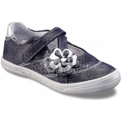 Richter kožené balerínky 3011.732.7201 modrostříbrná – Zboží Mobilmania