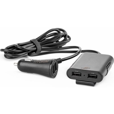 Nabíječka do auta zepředu dozadu se 4 prodlužovacími kabely USB – Zboží Živě