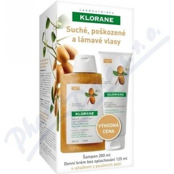 Klorane Dattier šampon 200 ml + Dattier soin 125 ml dárková sada