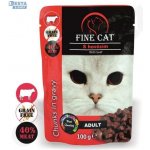 Fine Cat Grain-Free Adult hovězí v omáčce 100 g – Sleviste.cz