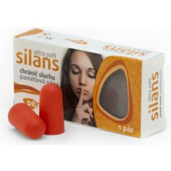 Silans STANDARD Ultra Soft paměťová pěna chránič sluchu 1 pár