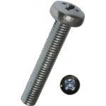 Šroub s čočkovitou hlavou 4,8 a křížovou drážkou DIN 7985 M3x30 mm galvanicky pozinkovaný, 1 ks – Hledejceny.cz