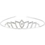 Štrasová čelenka / korunka do vlasů Varianta: 2 crystal, Balení: 1 ks – Zboží Dáma