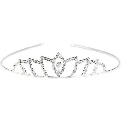 Štrasová čelenka / korunka do vlasů Varianta: 2 crystal, Balení: 1 ks – Zboží Dáma