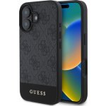 Guess Ochranný kryt na iPhone 16 - Guess, 4G Stripe Black – Zboží Mobilmania