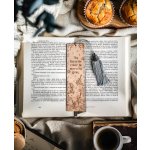 Dřevěná záložka: My favorite color is morally gray - buk – Hledejceny.cz