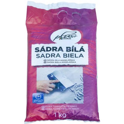 Kittfort Sádra bílá modelářská 1 kg