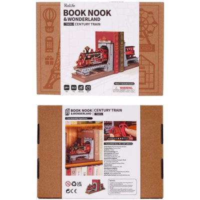 RoboTime Puzzle Historický parní vlak Zarážka na knihy – Zbozi.Blesk.cz