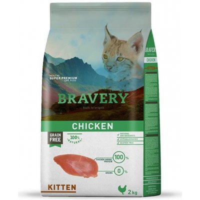 Bravery Cat KITTEN Krmivo pro kočky kuře 0,6 kg