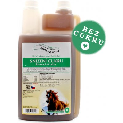 Koňské bylinky Bylinný výtažek Snížení cukru 1 l – Hledejceny.cz