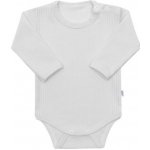 Kojenecké body s dlouhým rukávem Bobas Fashion bílé Bobas Fashion Bílá – Zboží Dáma