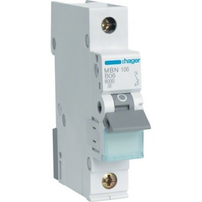 Hager MBN106 6 kA B 6 A – Hledejceny.cz