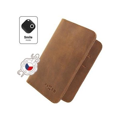 FIXED Kožená peněženka FIXED Smile Wallet XL se smart trackerem Smile Motion hnědá FIXSM-SWXL-BRW