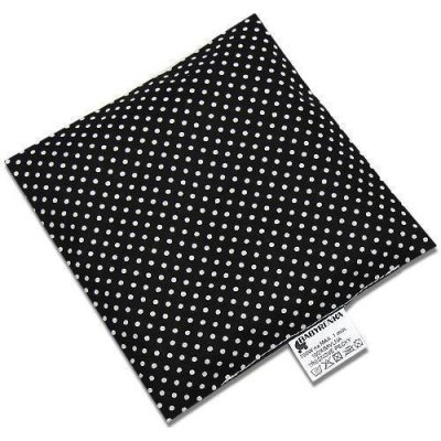 Babyrenka Nahřívací polštářek z třešňových pecek 15x15cm Dots black – Zboží Mobilmania