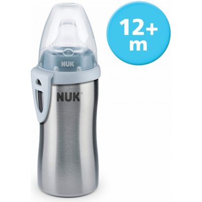 Nuk Active Cup z vysoce kvalitní nerezové oceli modrý 215 ml – Zbozi.Blesk.cz