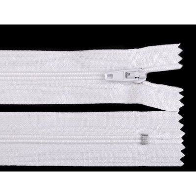Spirálový zip No 3 délka 20 cm autolock - bílá – Zboží Mobilmania