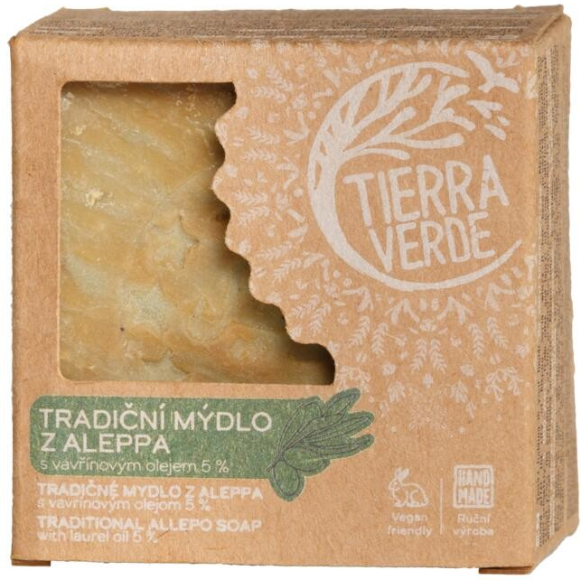 Tierra Verde Aleppské mýdlo pro problematickou pokožku 190 g od 95 Kč -  Heureka.cz