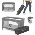 Divio Cestovní postýlka skládací šedá GROTTA – Zboží Mobilmania